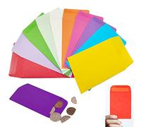 100 sobres de monedas para alfileres, sobres de semillas, monedas de colores de 2.2x3.5 pulgadas y sobres pequeños, jardín, boda u oficina.