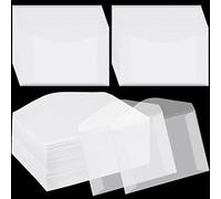 100 sobres de vidrio transparente para coleccionar boletos de lotería, tarjetas de regalo, suministros de recuerdos de invitados de boda, 4.25 x 2.5 pulgadas