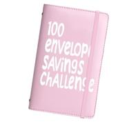 100 Sobres Desafío de ahorro de dinero - Juego de carpetas, Days Cash Tracker Notebook, Organizador Planner, Reusable For Savings Plan, Sistema de Presupuesto Familiar Mujeres Hombres Estudiantes |