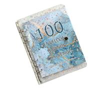 100 sobres Desafío de ahorro de dinero,Libro de desafíos de ahorro con sobres | Libro de planificador de presupuesto 5 | El libro de desafío de 100 sobres motiva su economía para viajar