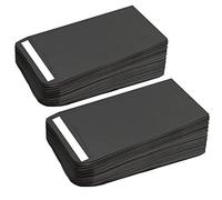 100 sobres negros pequeños, sobres de semillas autoadhesivos, paquetes de semillas, sobres de monedas de papel Kraft para salarios, semillas, monedas, cuentas o sellos (10 x 6 cm/3,9 x 2,4 pulgadas)