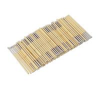 100 sondas de prueba de resorte P100-E2, cono de pin Pogo, herramientas de prueba de PCB, corriente de 3 A, resistencia de 50 mOhm, concentrador de 6,5 mm para pruebas de PCB y