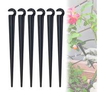 100 soportes de plástico en forma de C fijos para riego de flujo de agua, grueso, duradero, anclaje de manguera de jardín, soporte de manguera de goteo para tubería porosa