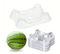 100 soportes de plástico para melón, soporte transparente para sandía, bandeja de melón, protección para plantas de jardín