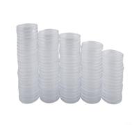 100 soportes para monedas de plástico transparente de 38 mm para almacenar y proteger monedas durante la manipulación o el transporte