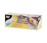 100 Spritzbeutel 1,8 l 46 cm x 23 cm transparent 3-lagig, 80 my