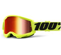 100% Strata 2 Chrome Gafas de motocross, amarillo/negro, Talla única