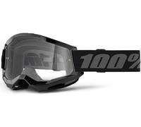 100% Strata 2 Essential Gafas de motocross, negro-gris para Hombres