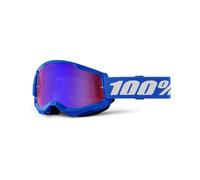 100% Strata 2 Goggle Blue / Mirror Red/Blue Lens