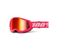 100% Strata 2 Goggle Pink / Red Mirror Lens