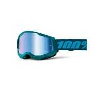 100% Gafas de cross Strata 2 Piedra Lente espejo azul Talla única