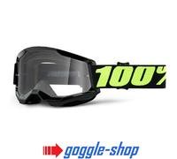 100% STRATA 2 Motocross MX Bicicleta MTB Gafas Upsol Negro Claro / Lentes Espejo