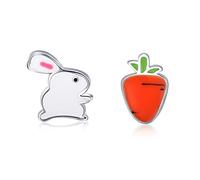100% Sweet Red Heart Enamel Girly Stud Earrings for Women Party Jewelry Gift
