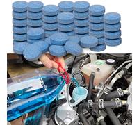 100 tabletas concentradas para limpiaparabrisas de coche, nueva fórmula de líquido efervescente sólido. Elimina manchas de vidrio, visión clara (uso con descongelante o metanol para invierno)