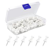 100 tachuelas blancas para el pulgar, chinchetas de acero, tachuelas de mapa, para tablero de corcho, mapas, carteles, notas