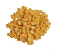 100 tacos antideslizantes de repuesto para botas de crampón hechos de metal para un agarre eficaz de nieve y hielo en varios tipos de terrenos de invierno (tacos amarillos)