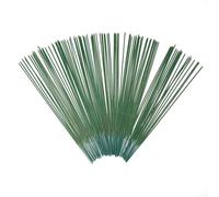 100 tallos florales de plástico para manualidades, varilla de flores artificiales flexible para ramos y coronas de bricolaje (C)