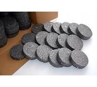 100 tapas de poliestireno expandido de poliestireno expandido de 67 mm de diámetro y 16 mm de grosor, para tacos aislantes, tacos de placa, aislamiento térmico, accesorios para fachadas (grafito, 100