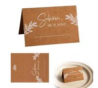 100 tarjetas de papel de estraza para mesa, tarjetas de mesa en blanco, para decoración de mesa, tarjetas de nombre, tarjetas de lugar para cumpleaños, boda, confirmación, comunión, bautizo