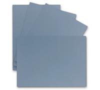 100 tarjetas individuales DIN A6 - 10,5 x 14,8 cm - 240 g/m² - Gris Azul - Cartón - Papel para manualidades - Tarjetas postales en blanco