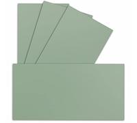 100 tarjetas individuales DIN largo - 9,9 x 21 cm - 240 g/m² - eucalipto - papel para manualidades - cartón de arcilla - ideal para imprimir tarjetas de felicitación e invitaciones
