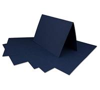 100 tarjetas plegables DIN A6 azul oscuro - Tarjetas para diseñar tú mismo 14,8 x 21 cm - Tarjetas plegables con 160 g/m² - Colours-4-you de Glüxx Agent