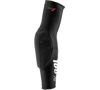 100% Teratec Protectores de codo, negro, Talla L