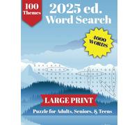 100 Themed Word Search Puzzle Book for Teens, Adults, and Seniors: 4000 Words with Easy to Read Print| 8.5x11 inches, 127 pages| 100 puzzles...Gift for Vacations, Holidays, and Free Times