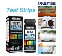 100 tiras de prueba de acuario 7 en 1, kit de prueba de agua para niveles de pH, KH, GH y nitrato en tanques de peces