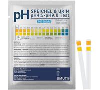 100 tiras de prueba de pH para orina y saliva, prueba de valor de pH, equilibrio ácido-base (acidificación)