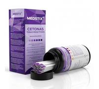 100 tiras reactivas de cetonas para autotest | Resultado en 45 segundos | Tiras urinarias con escala de colores | Pack de 100 para casa y viajes