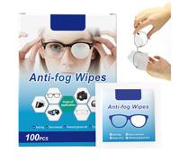 100 toallitas limpiadoras de lentes, 100 unidades de toallitas limpiadoras de lentes, 4.72 x 2.36 pulgadas, eficaces para el invierno frío, toallitas limpiadoras de lentes de viaje para hombres y
