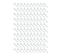 100 tornillos de agujero de bolsillo #8 de rosca gruesa autorroscante de acero chapado en zinc para juntas de carpintería en madera contrachapada y muebles de MDF de 25 mm (ranura de punta de 25 mm)