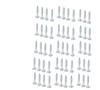 100 tornillos de agujero de bolsillo de 25 a 63 mm, cierres de madera autorroscantes de acero al carbono con revestimiento RUSPERT para carpintería de madera dura, kit de reparación de montaje de