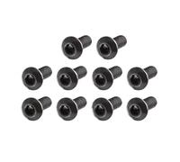 100 tornillos de cabeza cilíndrica hexagonal con hexágono interior, de acero aleado, tamaños M2, M2.5, M3, M4, M5 y M6 (10.9 mm), color negro.(M5x8mm)