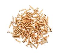 100 tornillos de montaje para afinador de clavijas de afinación para guitarra y bajo, color dorado