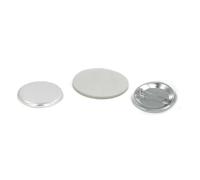 100 Uds. 1 "25 MM piezas de materiales de suministro de botones de Metal con parte trasera fijada en blanco for fabricante de insignias compatibles y multiusos