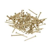 100 Uds 1,2x20mm latón pequeño Mini cabeza redonda pequeños clavos de latón for muebles DIY bisagra tambor caja de joyería de madera