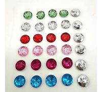 100 Uds 10mm venta al por mayor/venta al por menor nuevo acrílico 2 agujeros botones redondos accesorios de costura ropa DIY manualidades lotes colores-mezcla de colores