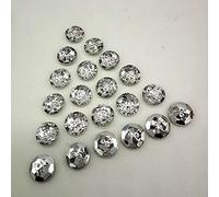 100 Uds 10mm venta al por mayor/venta al por menor nuevo acrílico 2 agujeros botones redondos accesorios de costura ropa DIY manualidades lotes colores-blanco