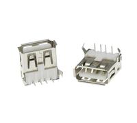 100 Uds 2,0 4Pin tipo A conector hembra G54 2 pies 90 grados carga de transmisión de datos