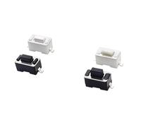 100 Uds 2Pin SMD DIP DC12V 50mA 3X6X4.3/5MM interruptor táctil botón táctil 3 * 6 * 5mm botón(White DIP 3x6x5MM)