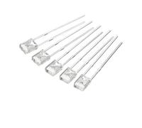 100 Uds 2x3x4 diodo LED Ultra brillante transparente Kit de diodos emisores de luz blanco verde rojo amarillo azul LED 2 * 3 * 4mm lámpara de iluminación(100pcs multicolour)