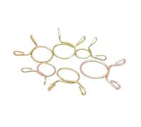 100 Uds 5-40mm Abrazadera De Manguera Un Solo Alambre Anillo Resorte Chapado En Zinc Clips Tubo Línea Combustible Engranaje Acero Galvanizado(5-10mm)