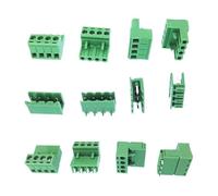 100 uds/50 pares de receptáculos de enchufe hembra de 5,08mm, oblea macho recta de ángulo recto 2EDGK 2EDGR/2EDGV, bloque de terminales de cable PCB(4P,Plug only 100pcs)