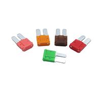 100 Uds 5A 7. 10A 20A 25A 30A AMP Micro 2 fusible de pierna larga 9mm x 15,5mm Mini M2 inserto automóvil pie largo(5a)