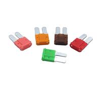100 Uds 5A 7. 10A 20A 25A 30A AMP Micro 2 fusible de pierna larga 9mm x 15,5mm Mini M2 inserto pie largo for automóvil(5a)
