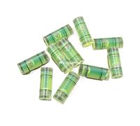 100 Uds 6 * 15mm niveles tubulares acrílicos mini nivel de espíritu indicador de nivel de líquido for regla horizontal colgante