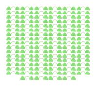 100 Uds abrazadera de invernadero de plástico de doble cabeza sombreado aro de jardín Clip de invernadero suministros de jardinería de fibra de vidrio (Verde claro)