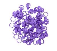 100 Uds Anillo para Patas de Pollo Pato Gallina Ganso Anillos para Patas Clip Anillo para Patas de Aves de Corral Herramientas Agrícolas (20mm)